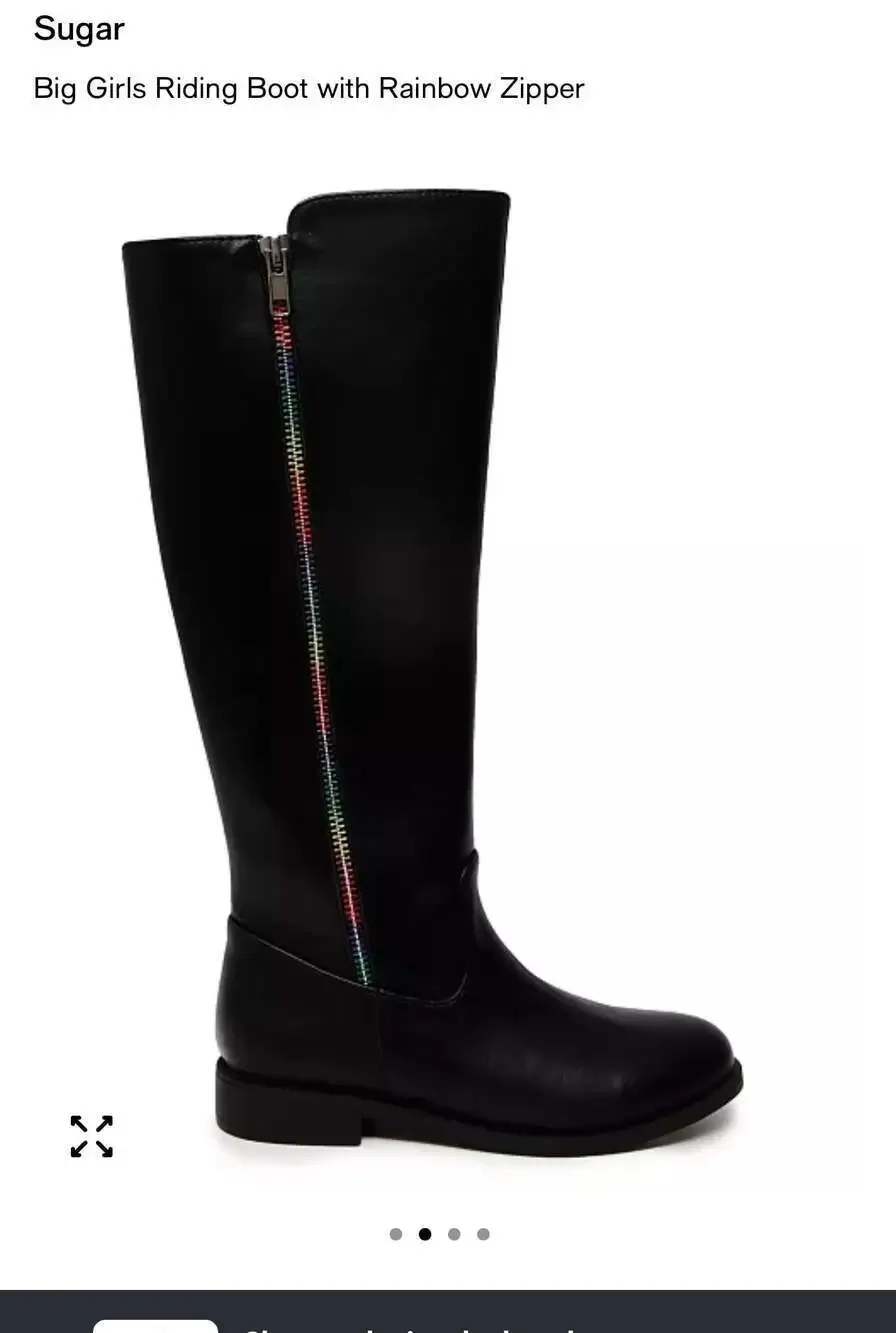 Sugar Kids Black boots Size 2 New